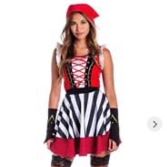 Women's Pirate Costume Dress - Picture 1 of 7